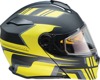 Z1R Solaris First Tracks Modular Snow Electric Helmet S Yellow - Modular snow helmet with electric shield