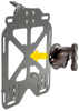 Giant Loop Pannier Mounts for Soft Luggage Black Pair - Quick-release pannier mounts for 16-18mm round racks