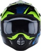 FX-17 Aced Full Face Offroad Helmet Blue/Green/Black 2X-Large