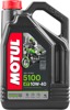 Motul 5100 10W40 4T Synthetic Blend Engine Oil 4 Liter - 4-stroke synthetic blend oil, 4L container