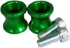 Vortex 8mm Swingarm Spools Green Pair For Most Late Sportbikes - 8mm aluminum swingarm spools, green, pair