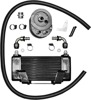 Horizontal Low Mount 10-Row Oil Cooler - Black - For 09-15 Harley Touring Horizontal Low Mount 10-Row Oil Cooler - Black - For 09-15 Harley Touring