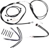 Black Control Cable Kit 14" Tall Apehanger - HD Sportster Non-ABS