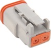 Deutsch DT Series 2-Wire Plug & Wedgelock - Grey Repl HD 72132-94GY