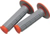MX Dual Compound Grips Tapered 1/2 Waffle - Grey/ Orange MX Dual Compound Grips Tapered 1/2 Waffle - Grey/ Orange
