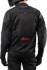 ICON Mesh AF Leather Jacket Men's Small Black/Red - Durable mesh and leather riding jacket.