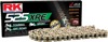 RK 525 XRE Gold Sealed XW-Ring Chain 122 Link - Gold 525 XRE chain, 122 links, XW-ring sealed