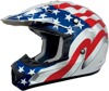 FX-17 Flag Full Face Offroad Helmet Red/White/Blue 2X-Large