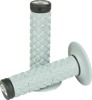 Renthal Dual Compound MX Grips Black/Gray - Soft/firm comfort grips for MX, Black/Gray