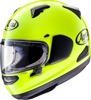 Arai Quantum-X Solid Helmet Fluorescent Yellow XL - Full face helmet in fluorescent yellow, size XL