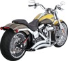 Chrome Big Radius PCX Full System Exhaust For 13-17 Softail Breakout