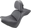 Explorer RS 2-Up Seat Black w/Backrest - For 18-20 Harley FXBR/S