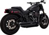 Vance & Hines Bigshots Staggered PCX Exhaust Black Fits Softail 1986-2017