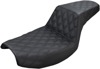 Step-Up Lattice Stitched 2-Up Seat - Black - For 82-94 Harley FXR Step-Up Lattice Stitched 2-Up Seat - Black - For 82-94 Harley FXR