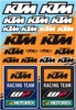 Factory Effex KTM Racing Sticker Sheet Orange 1-1/4" Universal Fit