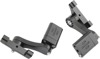 Passenger Floorboards Mounts - Black - For 93-19 HD FLH FLT