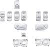 Drag Specialties Switch Cap Kit Chrome For Harley Road King - Chrome switch cap kit For Harley Road King models