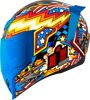 ICON Airflite Flyboy Helmet XS Blue Unisex - Full face helmet with Flyboy graphic