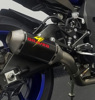Yamaha R1 Full Titanium Exhaust System with Carbon 200mm Silencer