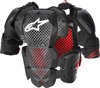 Alpinestars A-10 v2 Full Chest Guard Black Red Adult M/L - Full chest and roost guard for adults, size M/L