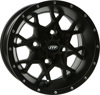 Hurricane Wheel Black 14X7 4/156 4+3