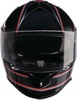 Z1R Warrant Amplify Helmet XS Red/Black Gloss - Full face helmet with sun visor