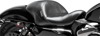 Aviator Plain Vinyl Solo Seat Black Low&Forward - For 04-20 Harley XL