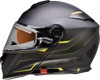 Z1R Solaris Scythe Modular Snow Electric Helmet L Hi-Vis - Modular snow helmet with electric shield