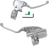 Drag Specialties Brake and Clutch Lever Assembly Chrome For Harley-Davidson