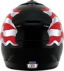 AFX FX-17 Flag Helmet 3XL Black/Blue/Red/White Unisex - 3XL MX helmet, Flag graphic, Black/Blue/Red/White