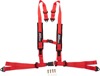 Moose Auto Buckle Seat Harness 2" 4PT Red