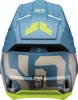 Thor Youth Fleet Forge Helmet - M, Blue/Gray/Fluorescent Yellow - Youth MX helmet with ERT and dual-density EPS