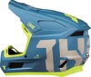 Thor Youth Fleet Forge Helmet - M, Blue/Gray/Fluorescent Yellow - Youth MX helmet with ERT and dual-density EPS