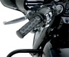 Drag Specialties Custom Rubber Grips Black Gloss 1 in Pair For Harley-Davidson