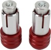 Renthal Handlebar End Plugs Red Polished Aluminum 7/8" Pair - Ultralight bar ends, red polished, fits 7/8" bars