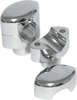 Hefty Risers, Smooth Chrome, 1.5" Tall for 1.25" Clamp Diameter Hefty Risers, Smooth Chrome, 1.5" Tall for 1.25" Clamp Diameter