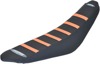 6-Rib Water Resistant Seat Cover Black/Orange - For 01-07 KTM 125-530
