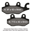 EBC GPFAX197HH Sintered Race Brake Pads For Kawasaki Ninja 400 17-23 - Race brake pads for 17-23 Ninja 400 front left