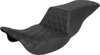 Saddlemen Step-Up Tour Seat Full Lattice Stitch Black For Harley Touring - Touring 2-Up seat For Harley-Davidson models