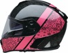Z1R Warrant PAC Helmet 2XL Pink/Black Gloss - Full-face helmet with drop-down sun visor