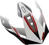 Z1R Range Bladestorm Helmet Visor Kit Black Red White One Size - Replacement visor kit for Z1R Range Bladestorm helmet