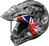 Arai XD-4 Cover Helmet Matte Gray/Red/White - Small - Dual-sport helmet with removable liner