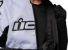 ICON Hooligan Jacket Men's L White/Black - Durable polyester sport-fit jacket