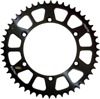 Works Triplestar Aluminum Rear Sprocket 49T - Black - For 82-18 Hon Kawa Suz