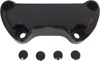 Drag Specialties Scalloped Handlebar Clamp Gloss Black 1in for 74-17 Harley - For most 74-17 Harley with 3.5in risers