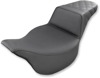 Step-Up Rear Lattice Stitch 2-Up Seat - Black - For Harley FLH FLT Step-Up Rear Lattice Stitch 2-Up Seat - Black - For Harley FLH FLT
