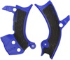 X-Grip Frame Guards Blue/Black - For 18-24 Yamaha WR/YZ 250/450 F/FX