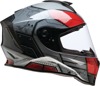 Z1R Youth Warrant Sentinel Helmet - Small, Gray/Red - Full-face youth helmet with Sentinel graphic