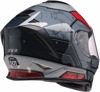Z1R Youth Warrant Sentinel Helmet - Small, Gray/Red - Full-face youth helmet with Sentinel graphic