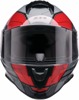 Z1R Youth Warrant Sentinel Helmet - Small, Gray/Red - Full-face youth helmet with Sentinel graphic